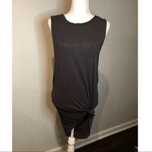 Super cute slate grey high low dress